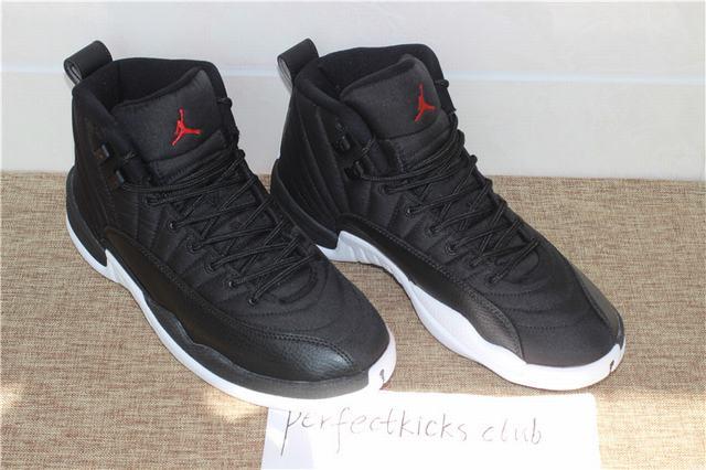 Authentic Air Jordan 12 “Black Nylon” Waterproof From PK